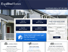 Tablet Screenshot of excalhomes.com